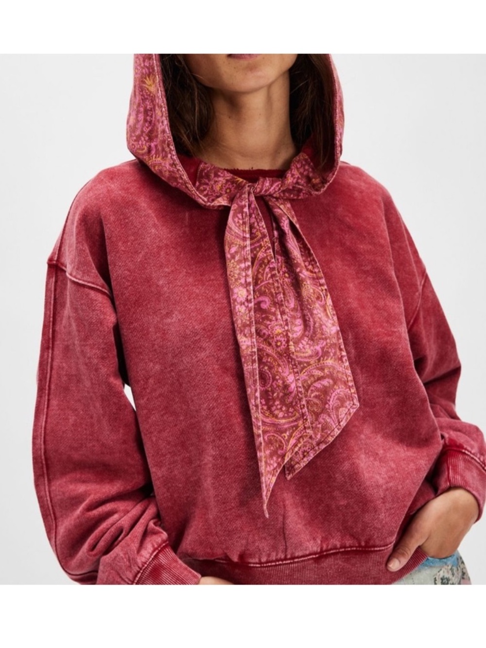NWT Free People Headscarf Hoodie
